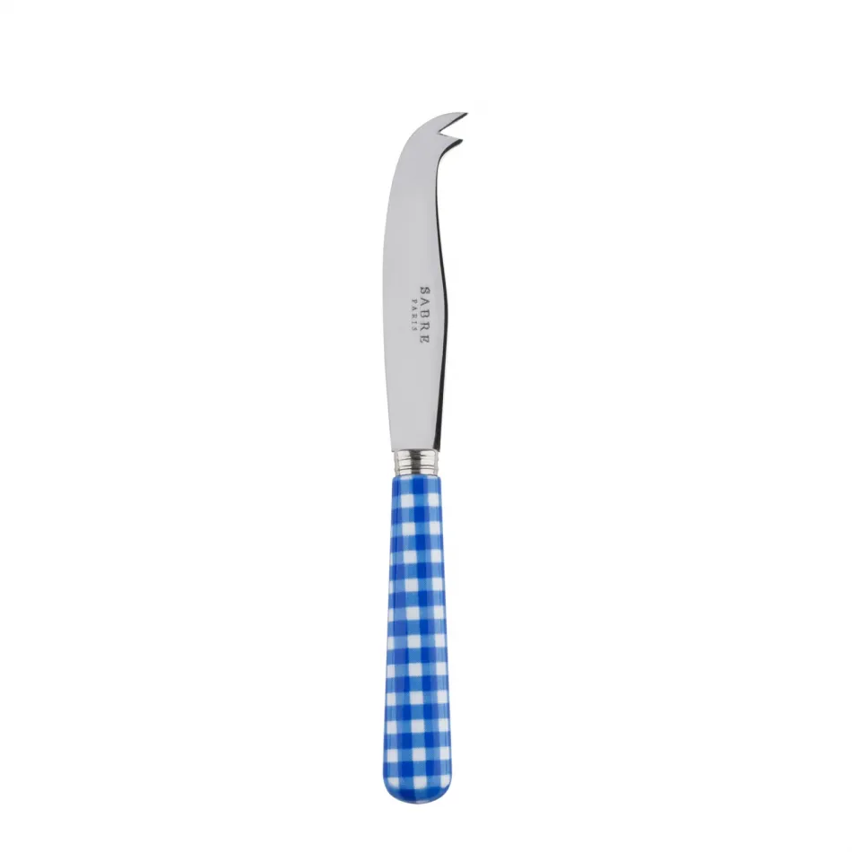 Gingham Lapis Blue Small Cheese Knife 6.75"