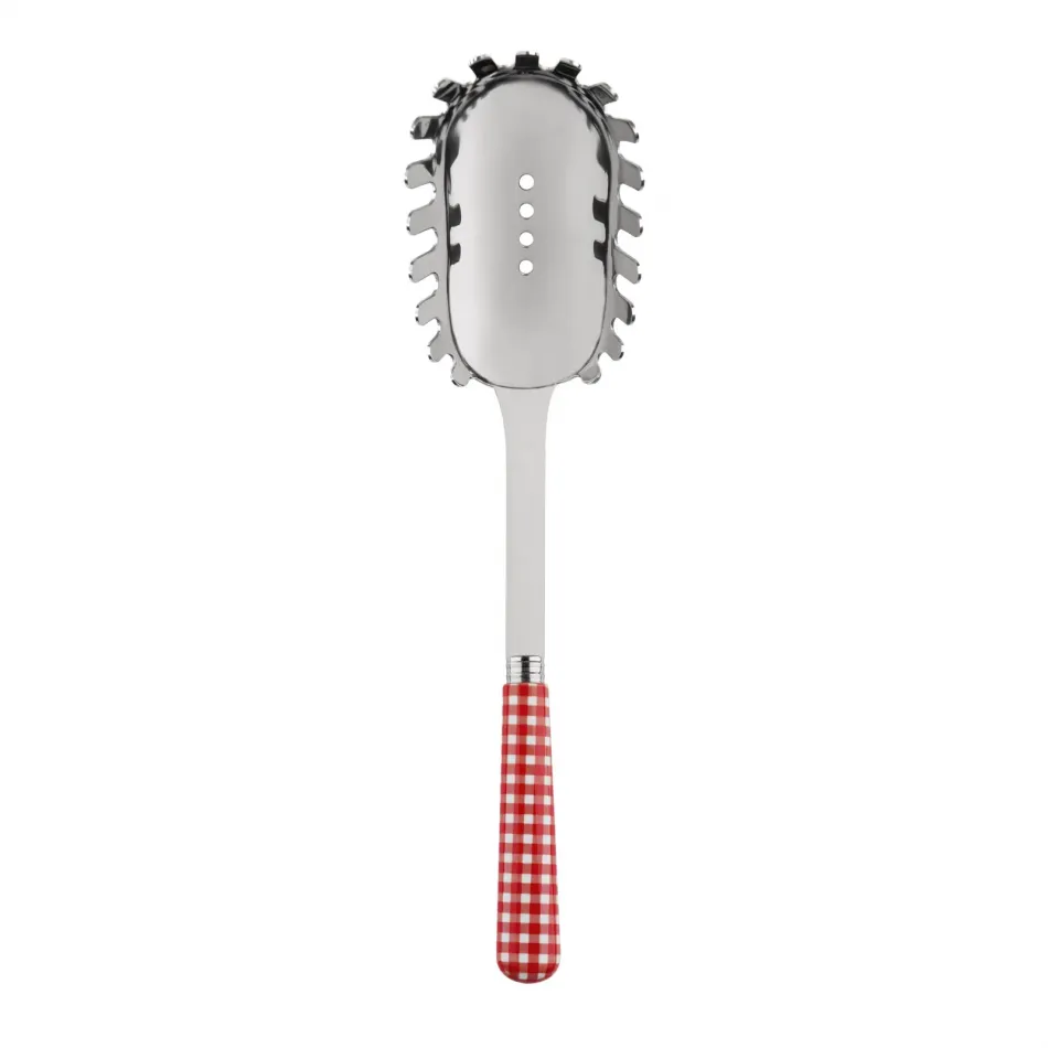 Gingham Red Spaghetti Spoon 10.5"