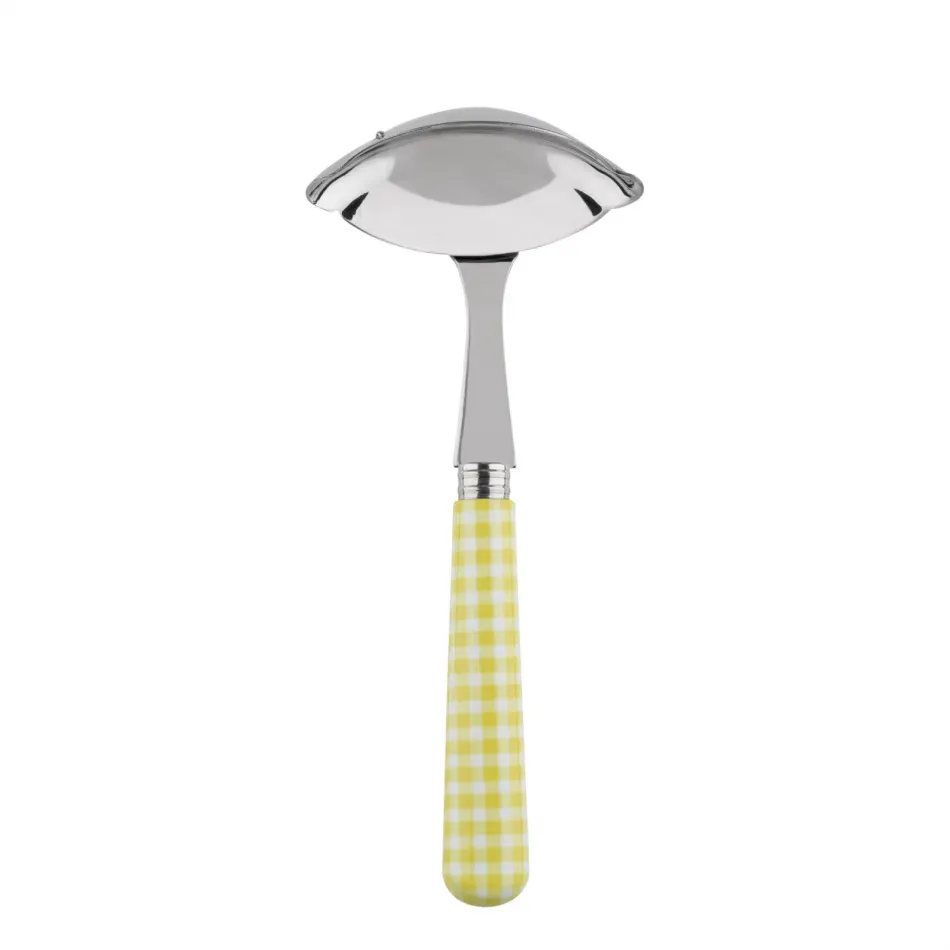 Gingham Yellow Gravy Ladle 7.5"