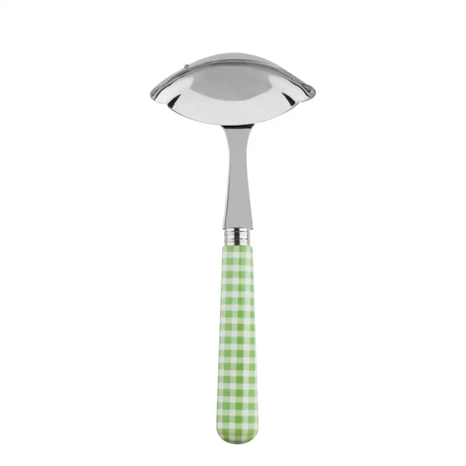 Gingham Garden Green Gravy Ladle 7.5"