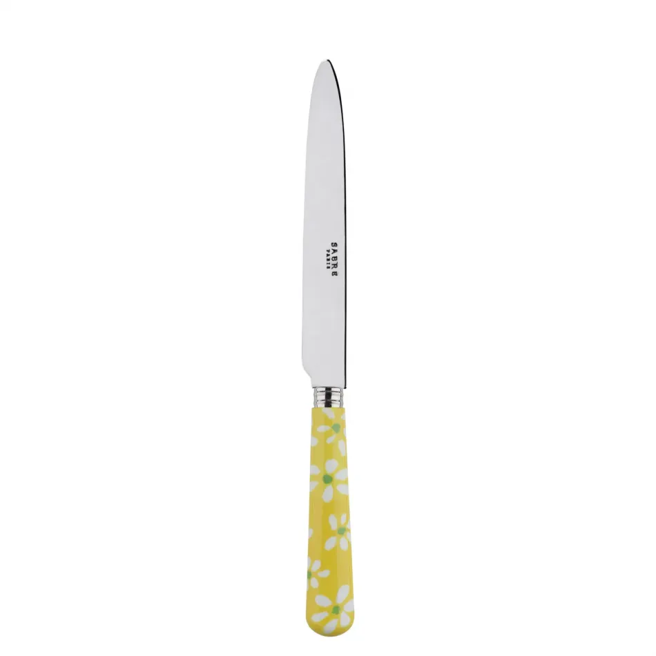 Daisy Yellow Dinner Knife 9.25"