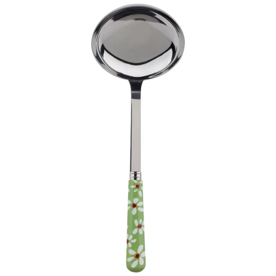 Daisy Garden Green Ladle 10.5"