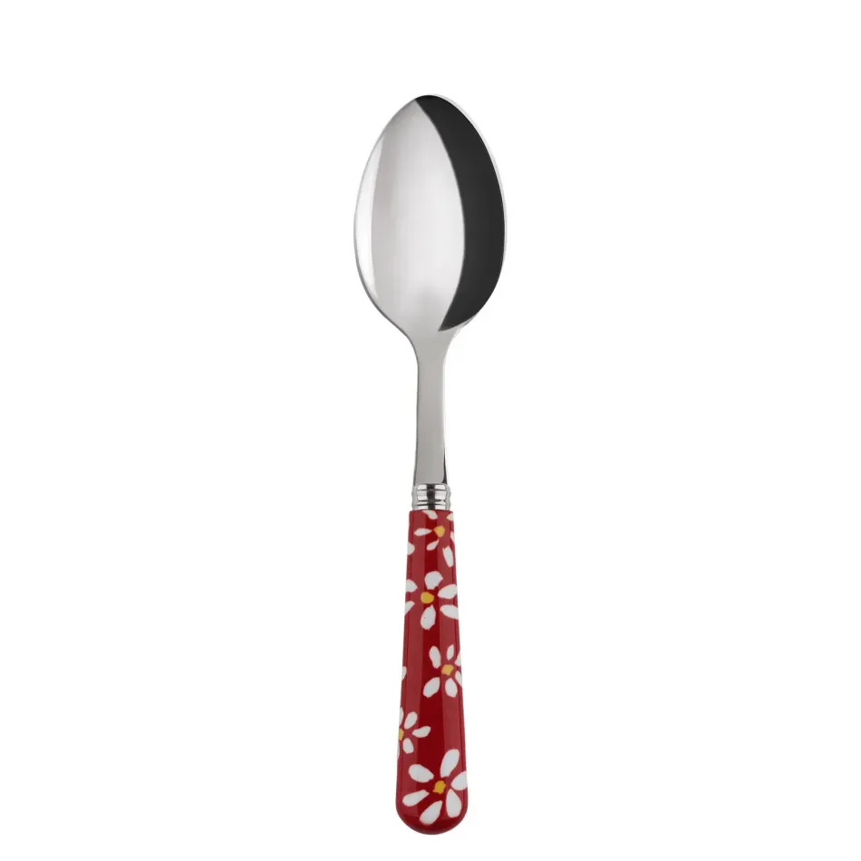 Daisy Red Dessert Spoon 7.5"