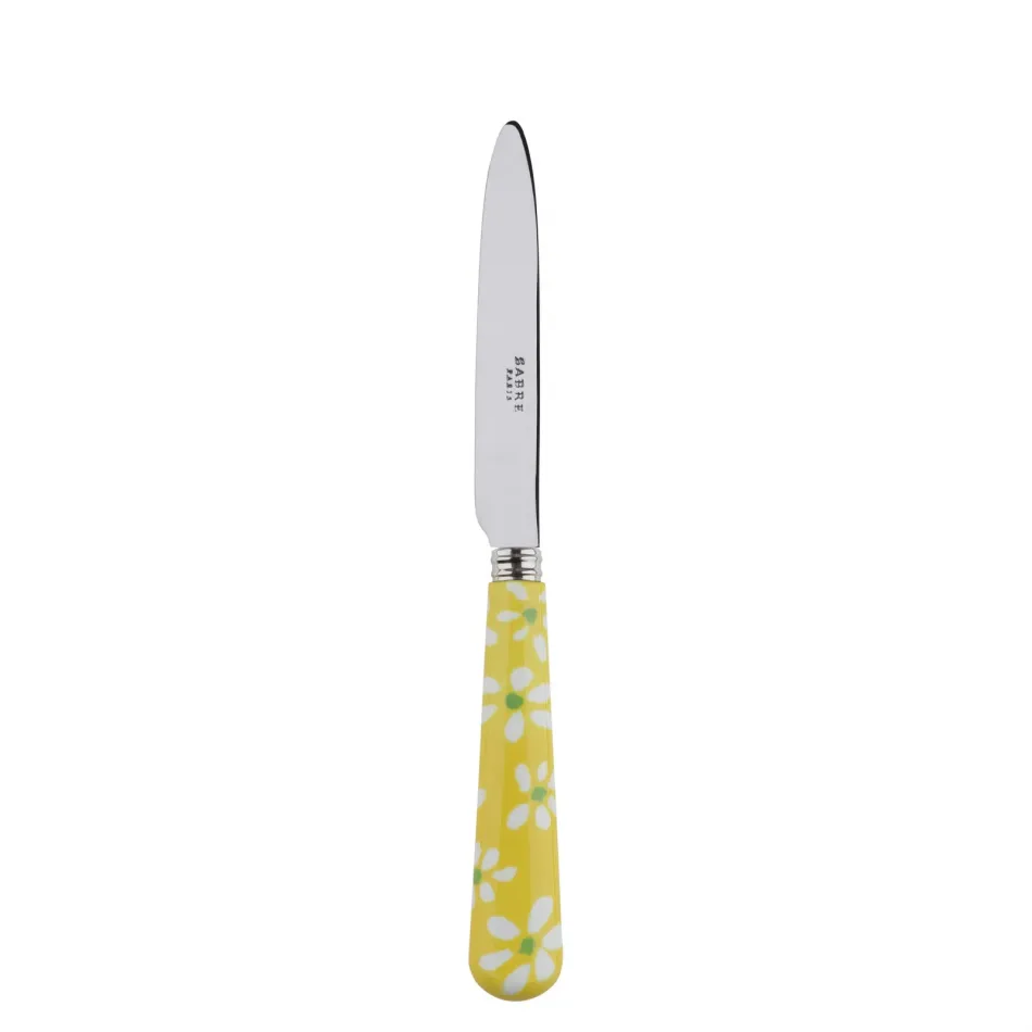 Daisy Yellow Dessert Knife 8"