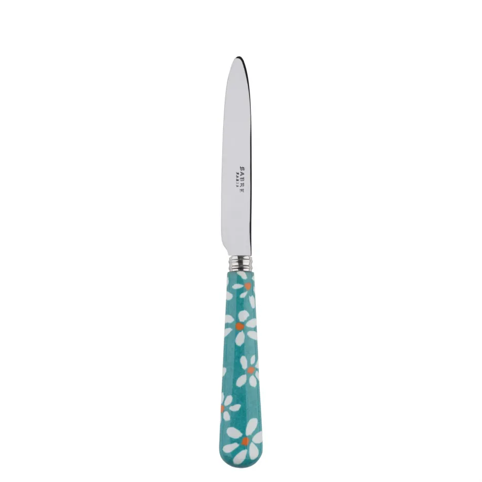 Daisy Turquoise Dessert Knife 8"