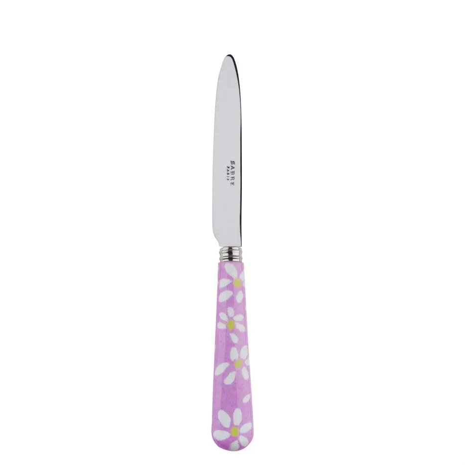 Daisy Pink Dessert Knife 8"