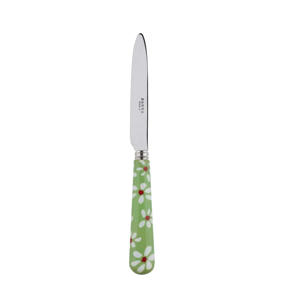 Daisy Garden Green Dessert Knife 8"