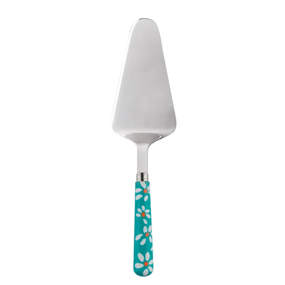 Daisy Turquoise Tart Slicer 10"