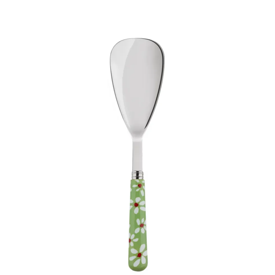 Daisy Garden Green Rice Serving Spoon 10"