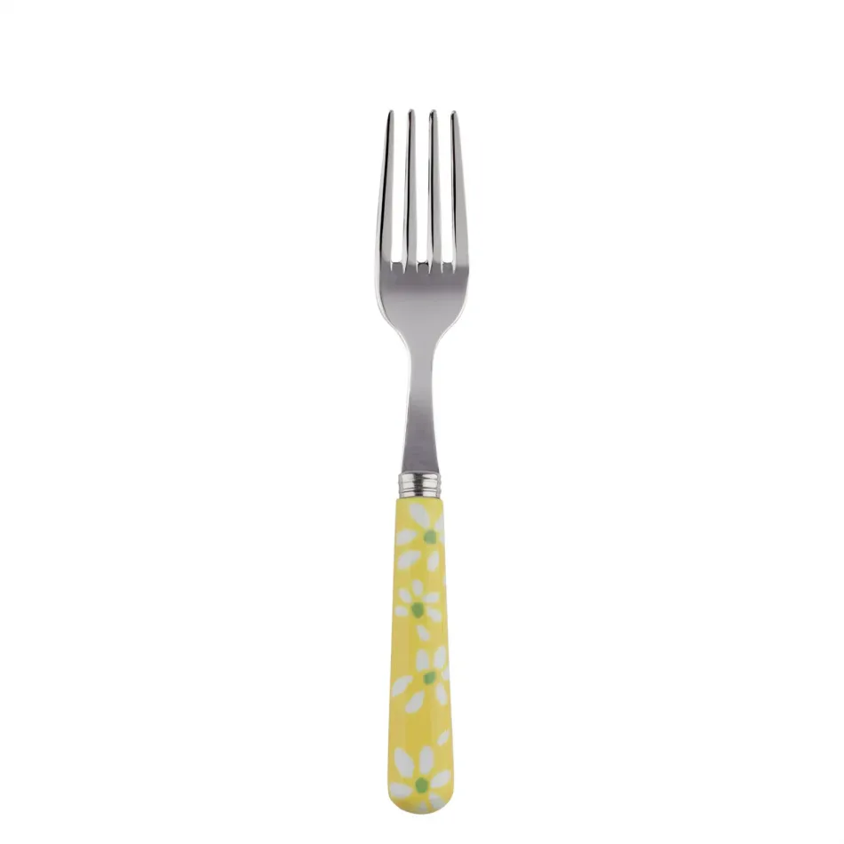 Daisy Yellow Cake Fork 6.5"