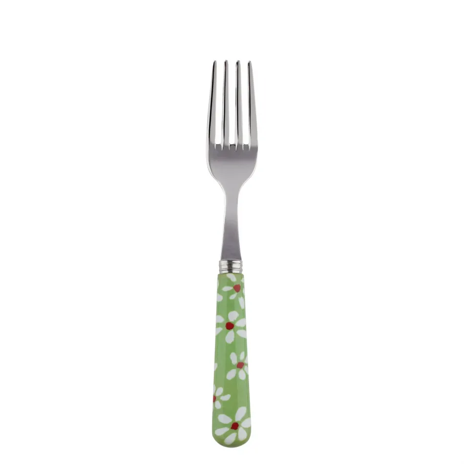 Daisy Garden Green Cake Fork 6.5"