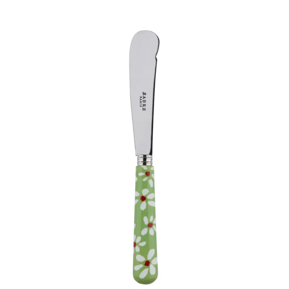 Daisy Garden Green Butter Knife 7.75"