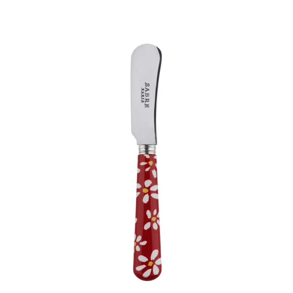 Daisy Red Butter Spreader 5.5"