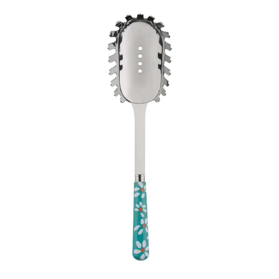 Daisy Turquoise Spaghetti Spoon 10.5"