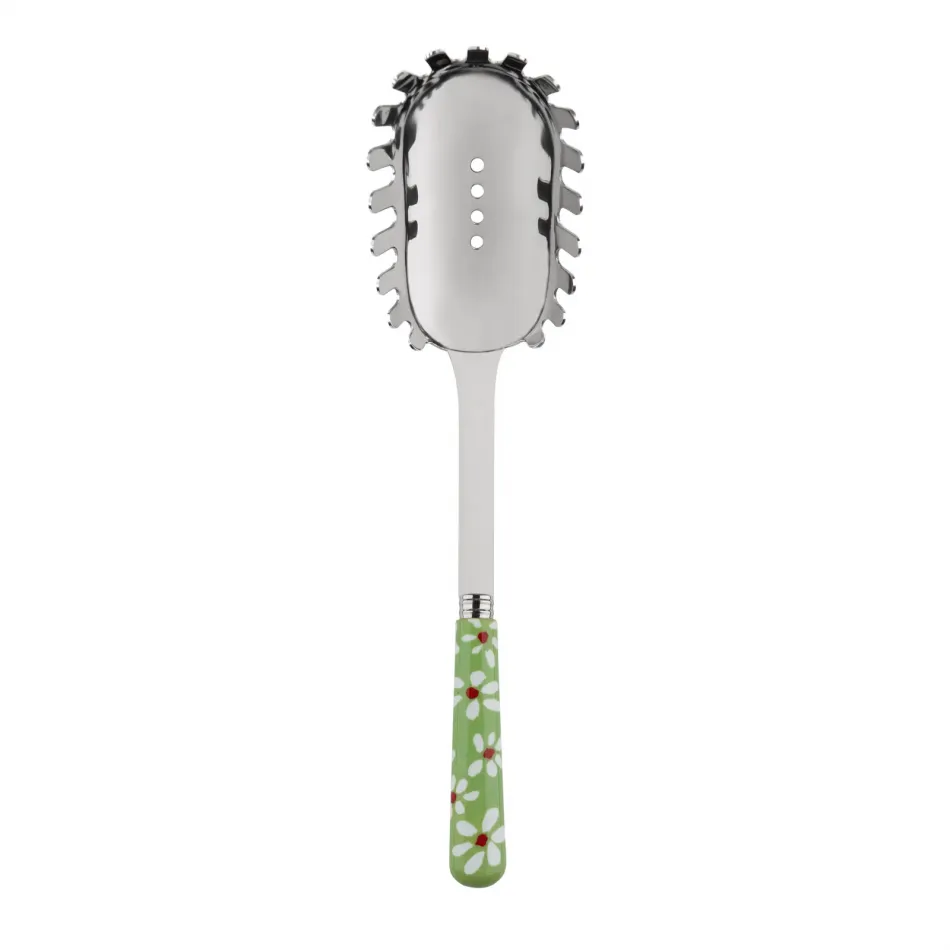 Daisy Garden Green Spaghetti Spoon 10.5"