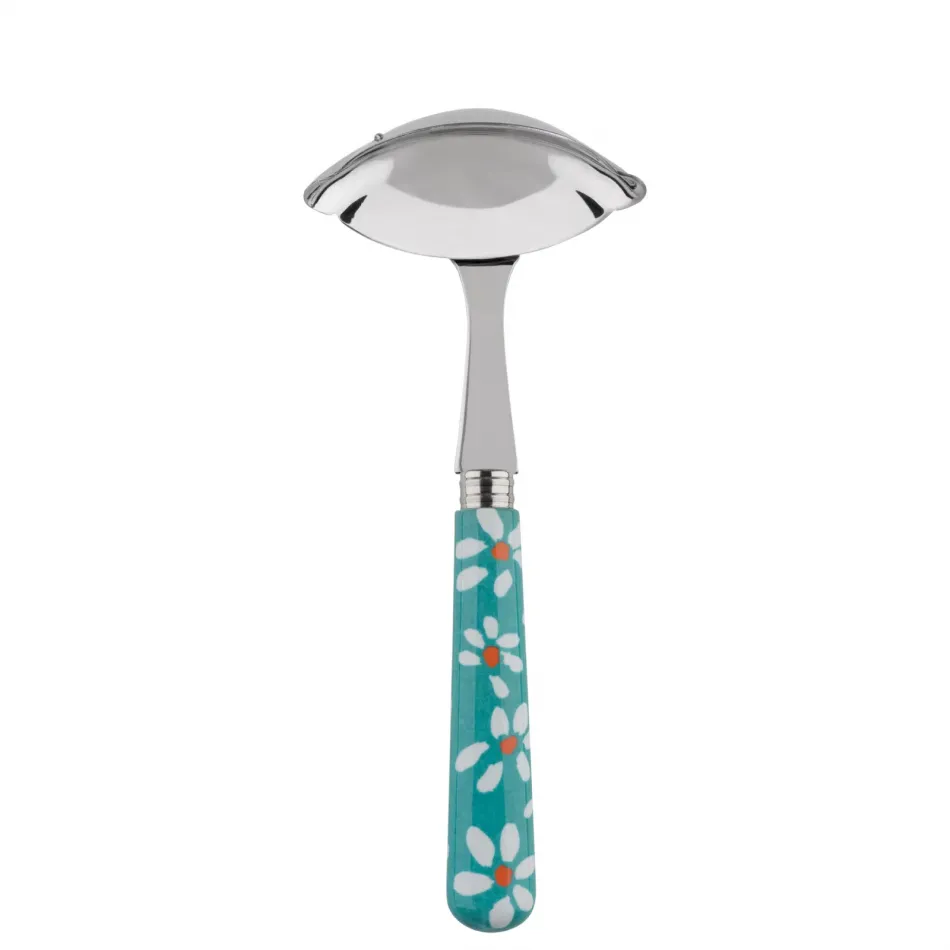 Daisy Turquoise Gravy Ladle 7.5"