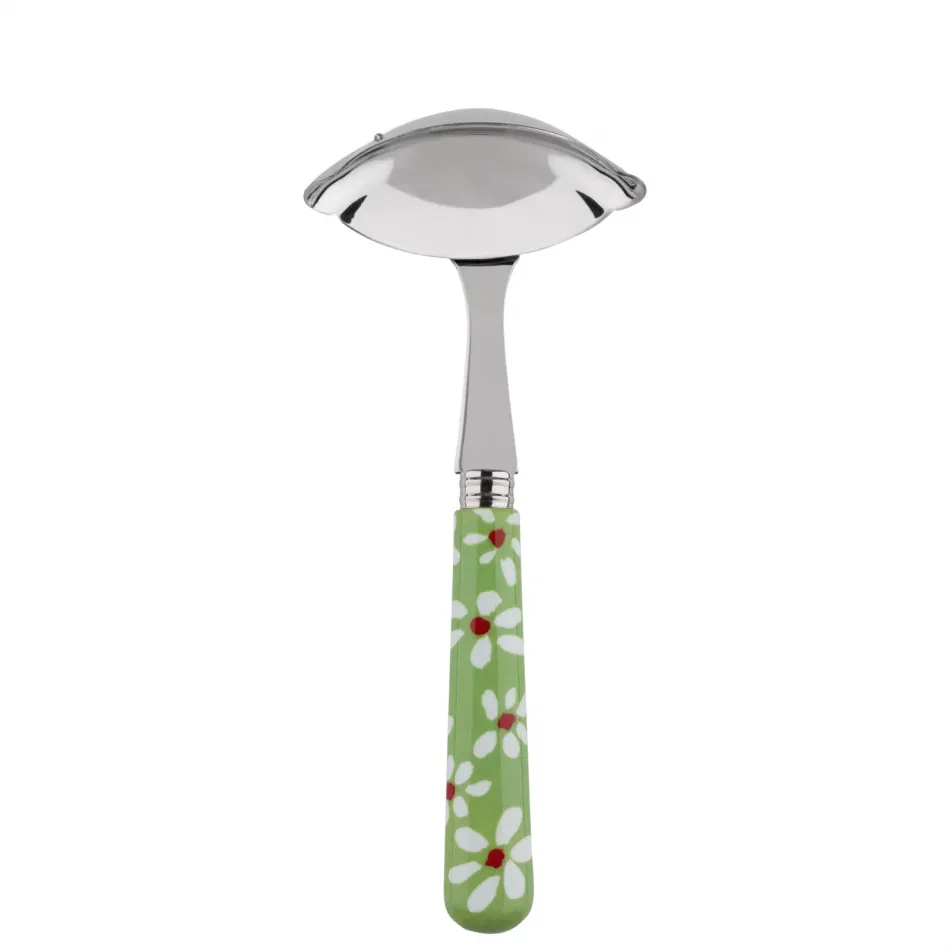 Daisy Garden Green Gravy Ladle 7.5"