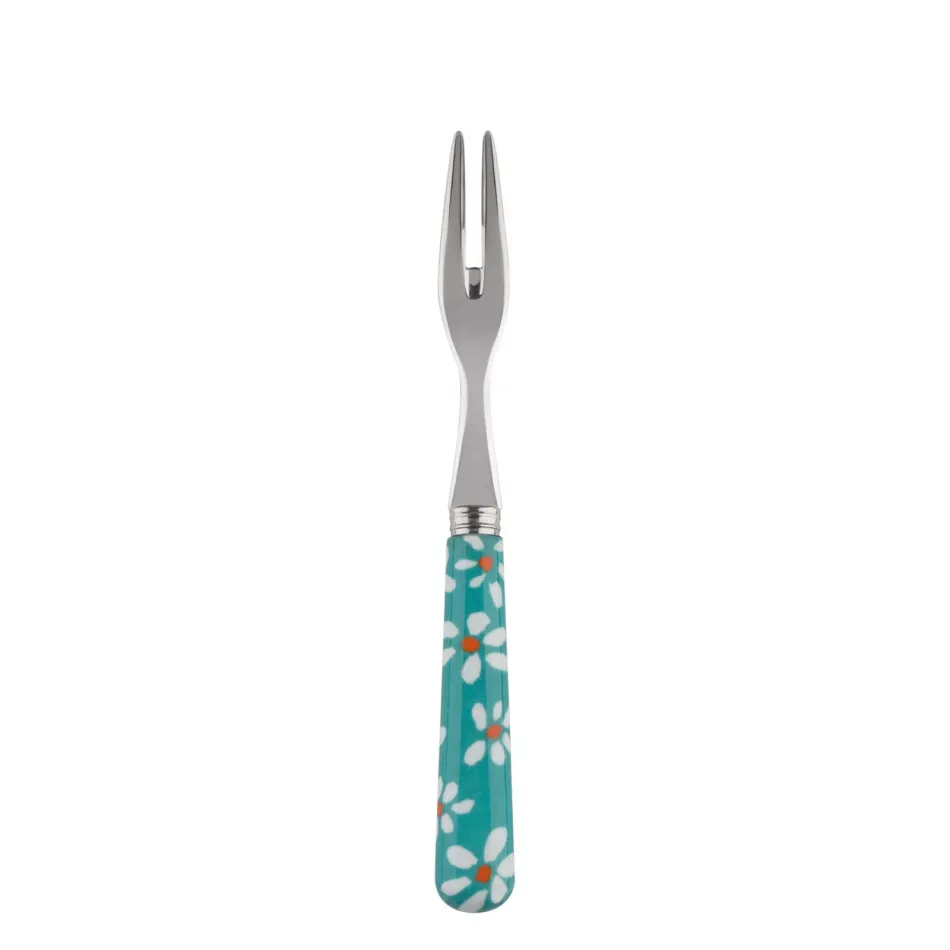 Daisy Turquoise Cocktail Fork 5.75"