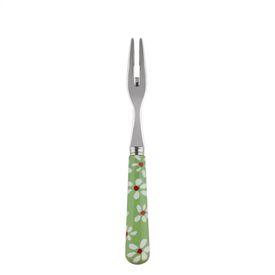 Daisy Garden Green Cocktail Fork 5.75"