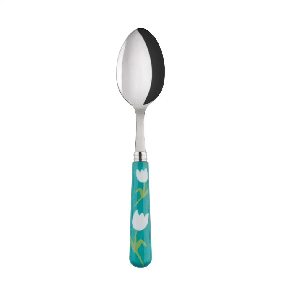 Tulip Turquoise Soup Spoon 8.5"