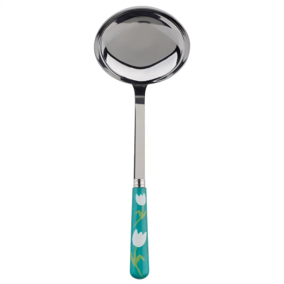 Tulip Turquoise Ladle 10.5"