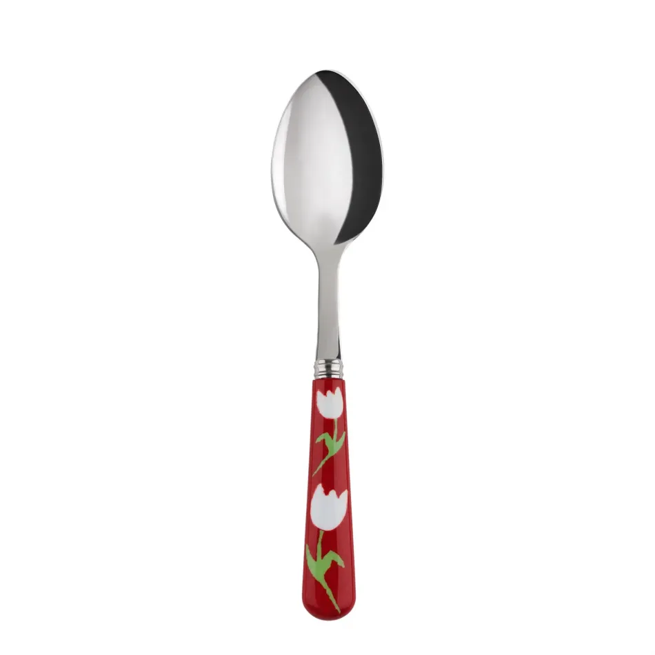 Tulip Red Dessert Spoon 7.5"