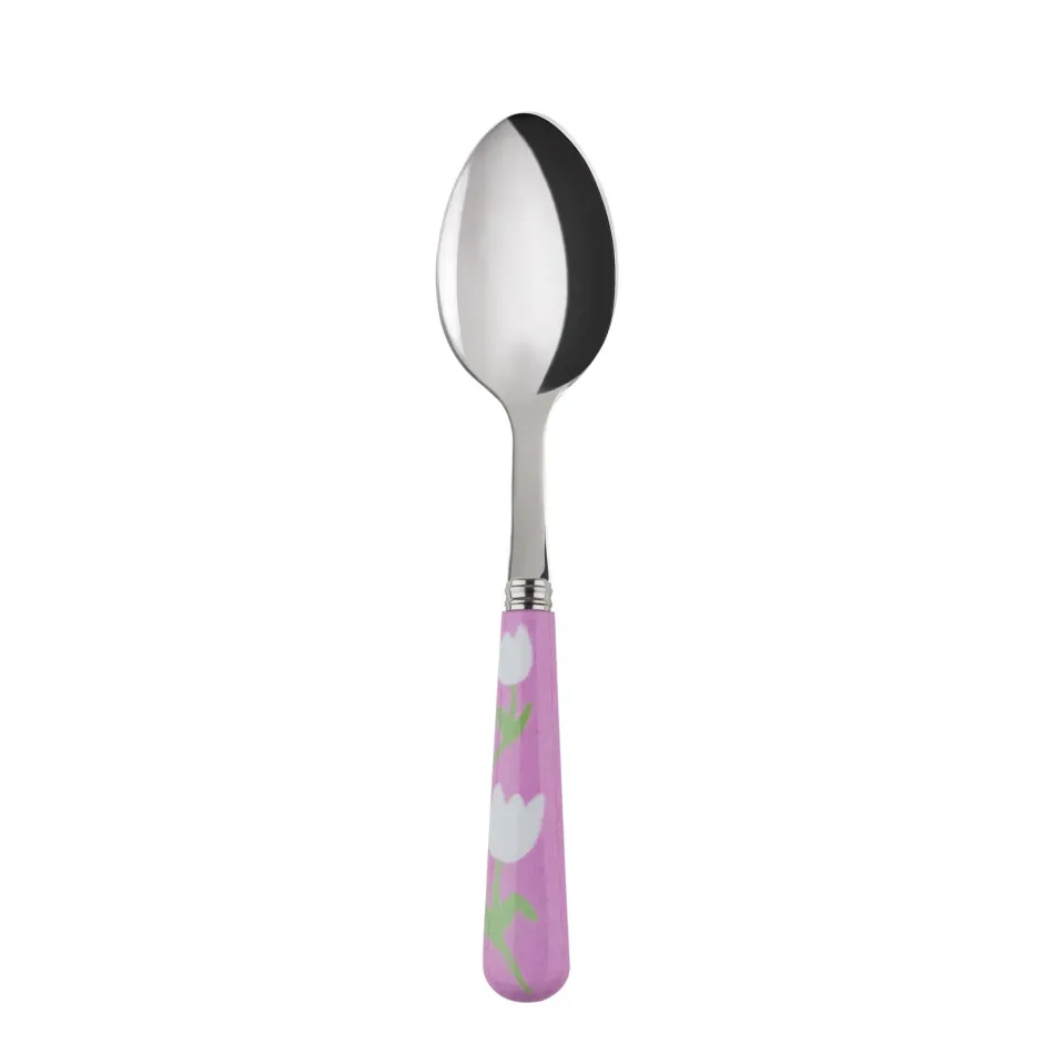 Tulip Pink Dessert Spoon 7.5"