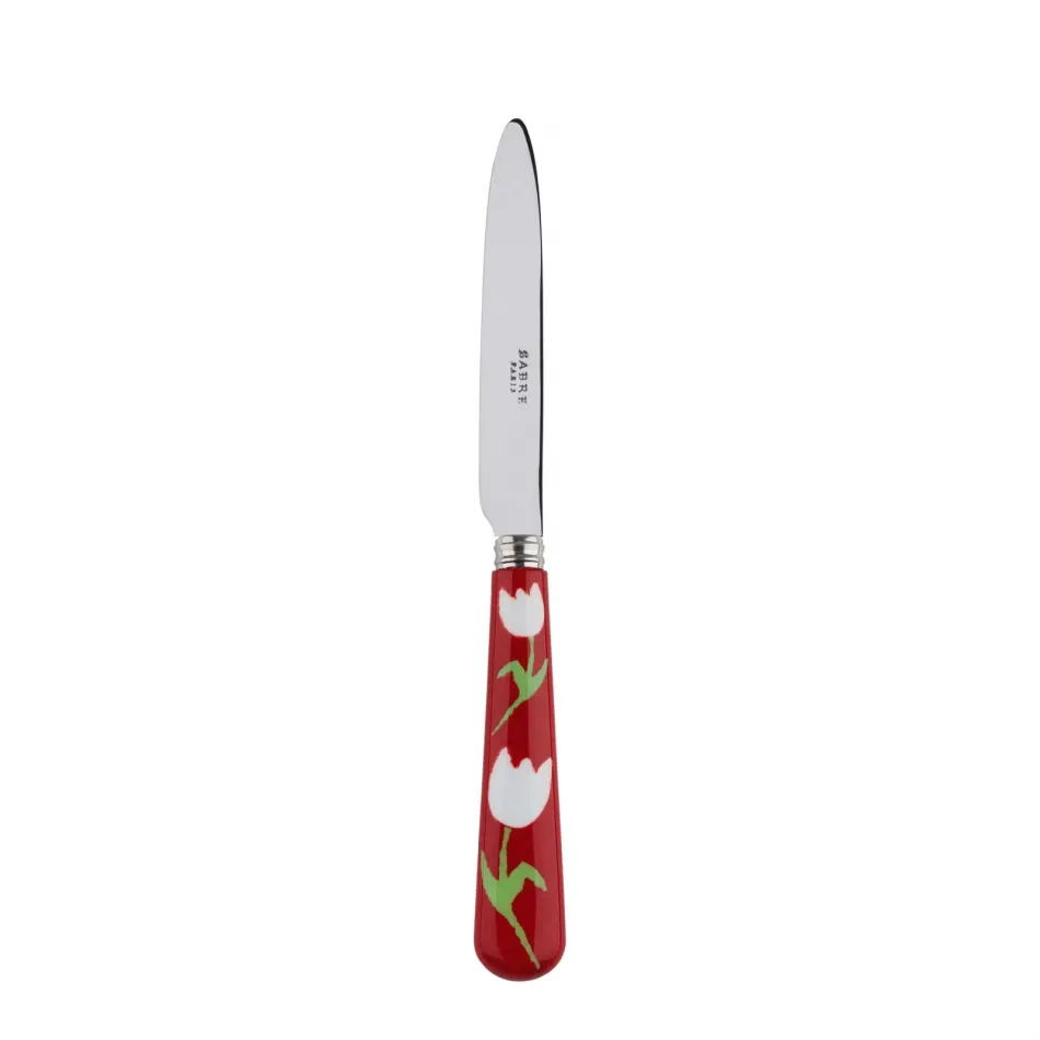 Tulip Red Dessert Knife 8"