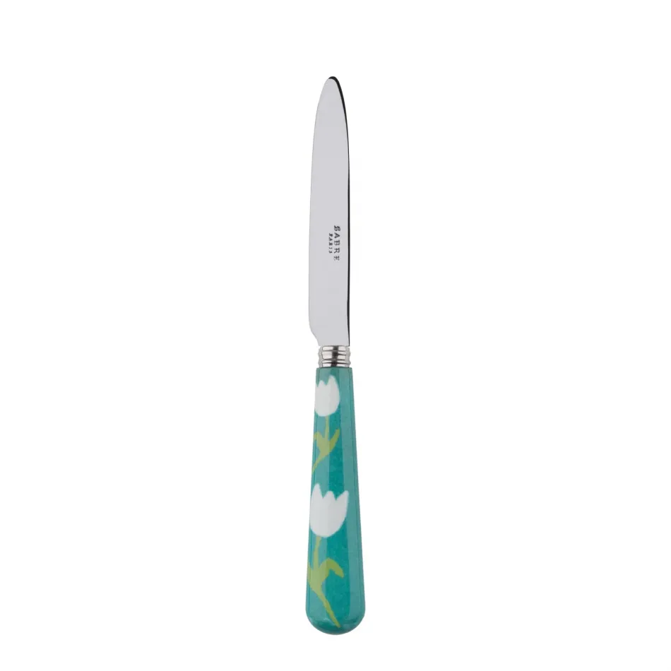 Tulip Turquoise Dessert Knife 8"