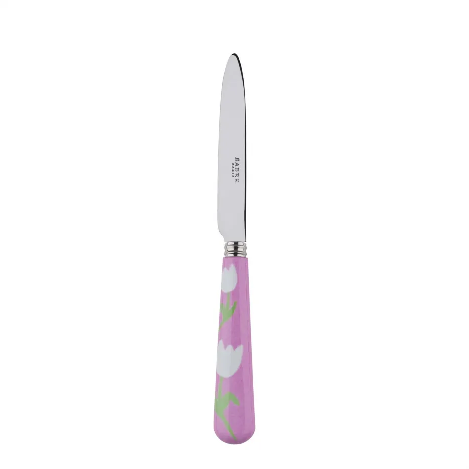 Tulip Pink Dessert Knife 8"