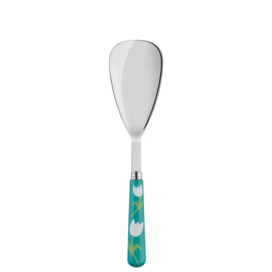 Tulip Turquoise Rice Serving Spoon 10"