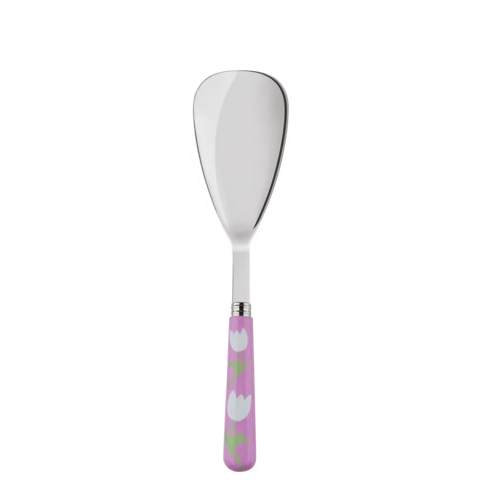 Tulip Pink Rice Serving Spoon 10"