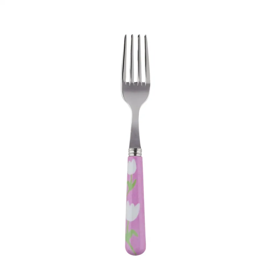 Tulip Pink Cake Fork 6.5"