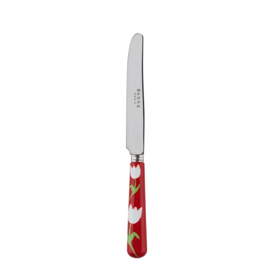 Tulip Red Breakfast Knife 6.75"