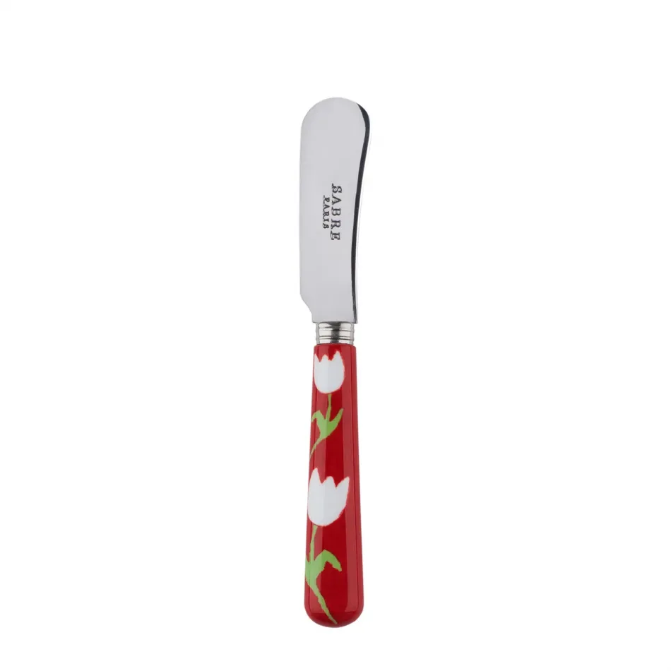 Tulip Red Butter Spreader 5.5"