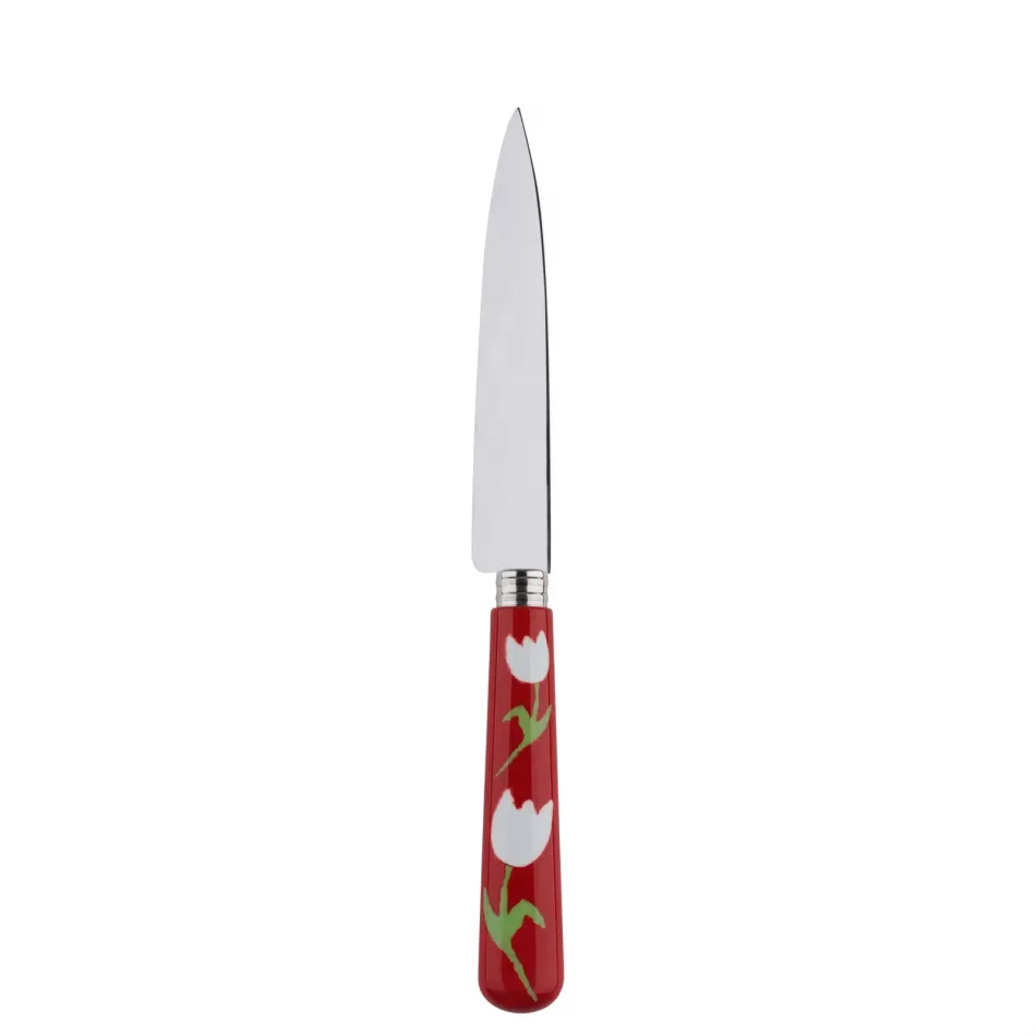 Tulip Red Kitchen Knife 8.25"