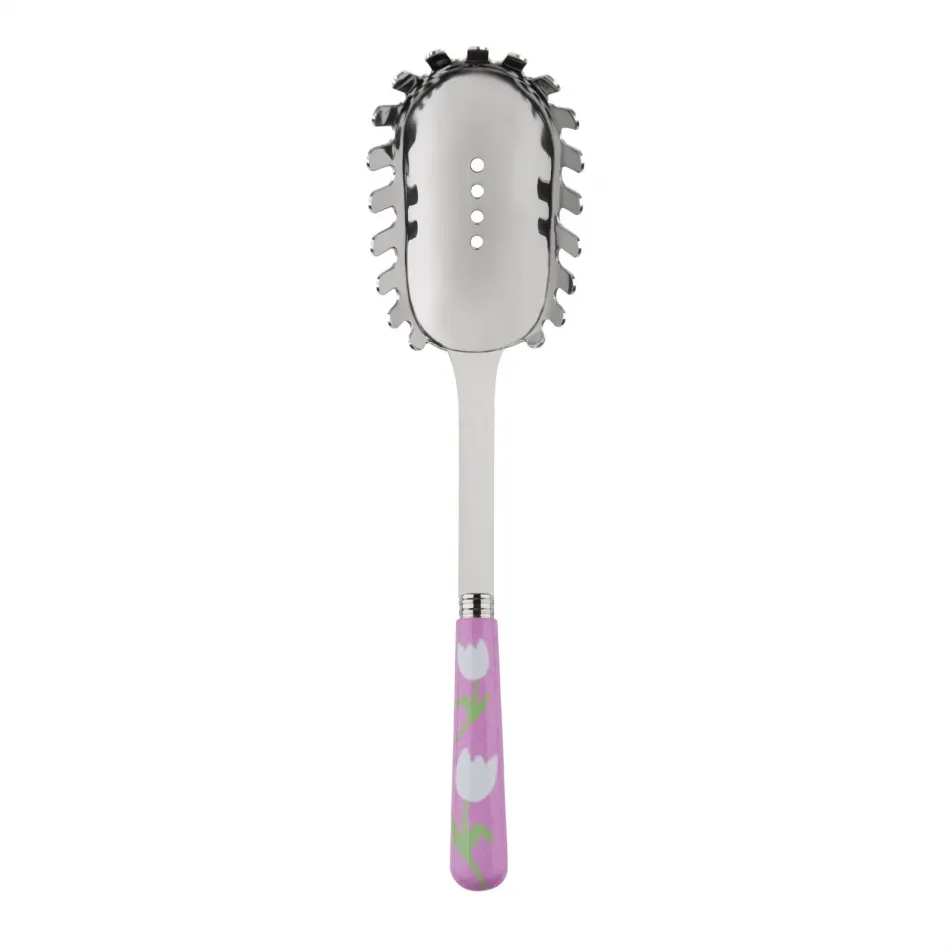 Tulip Pink Spaghetti Spoon 10.5"