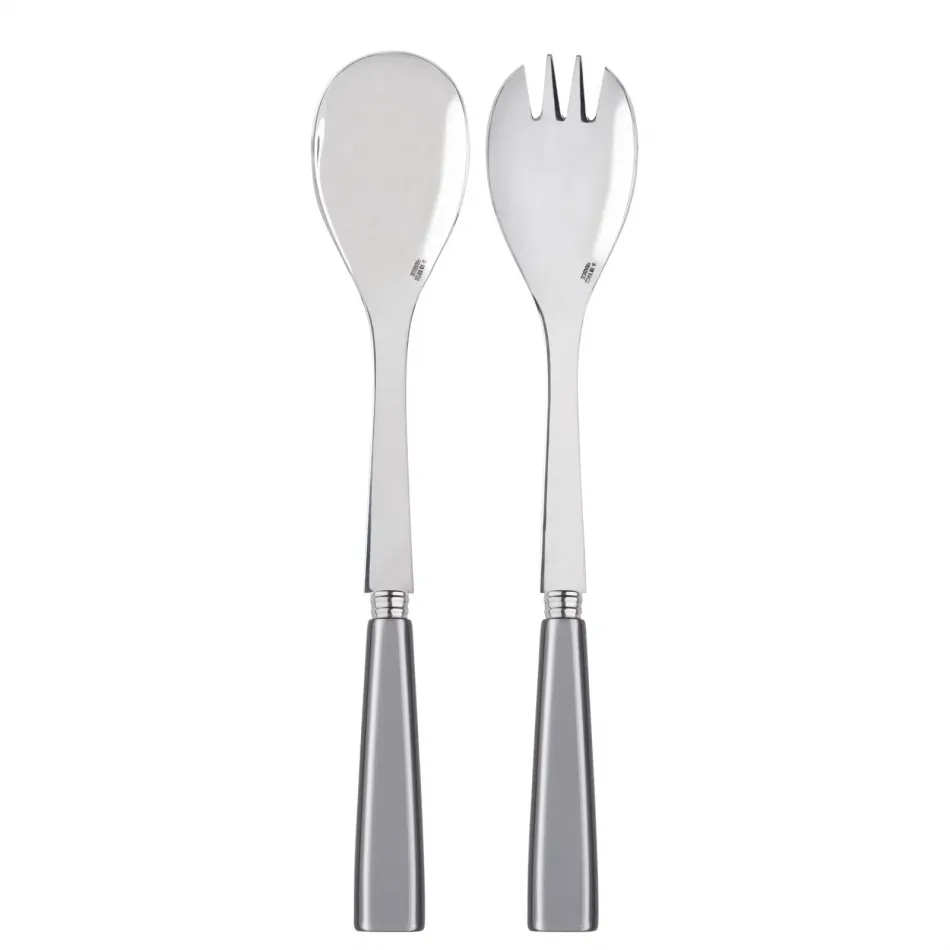 Icon Grey 2-Pc Salad Serving Set 10.25" (Fork, Spoon)