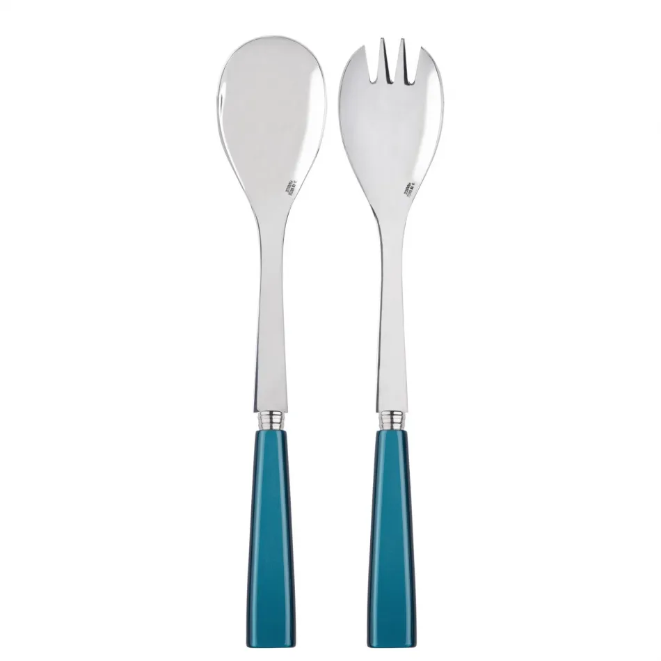 Icon Turquoise 2-Pc Salad Serving Set 10.25" (Fork, Spoon)