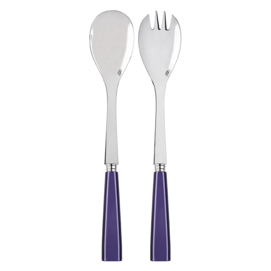 Icon Purple 2-Pc Salad Serving Set 10.25" (Fork, Spoon)