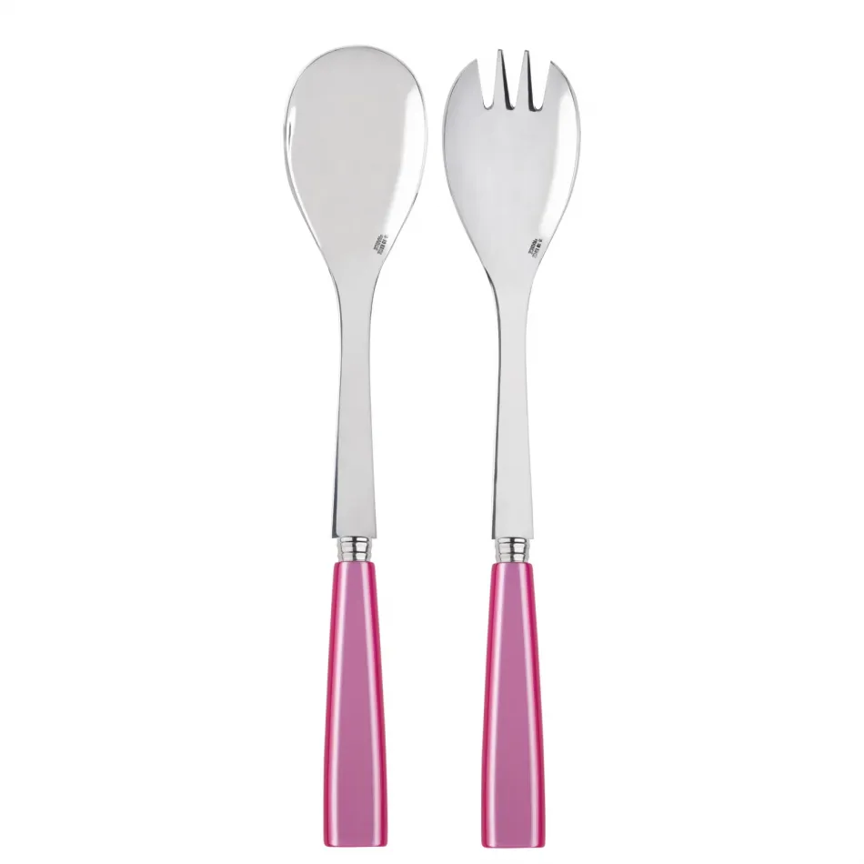 Icon Pink 2-Pc Salad Serving Set 10.25" (Fork, Spoon)