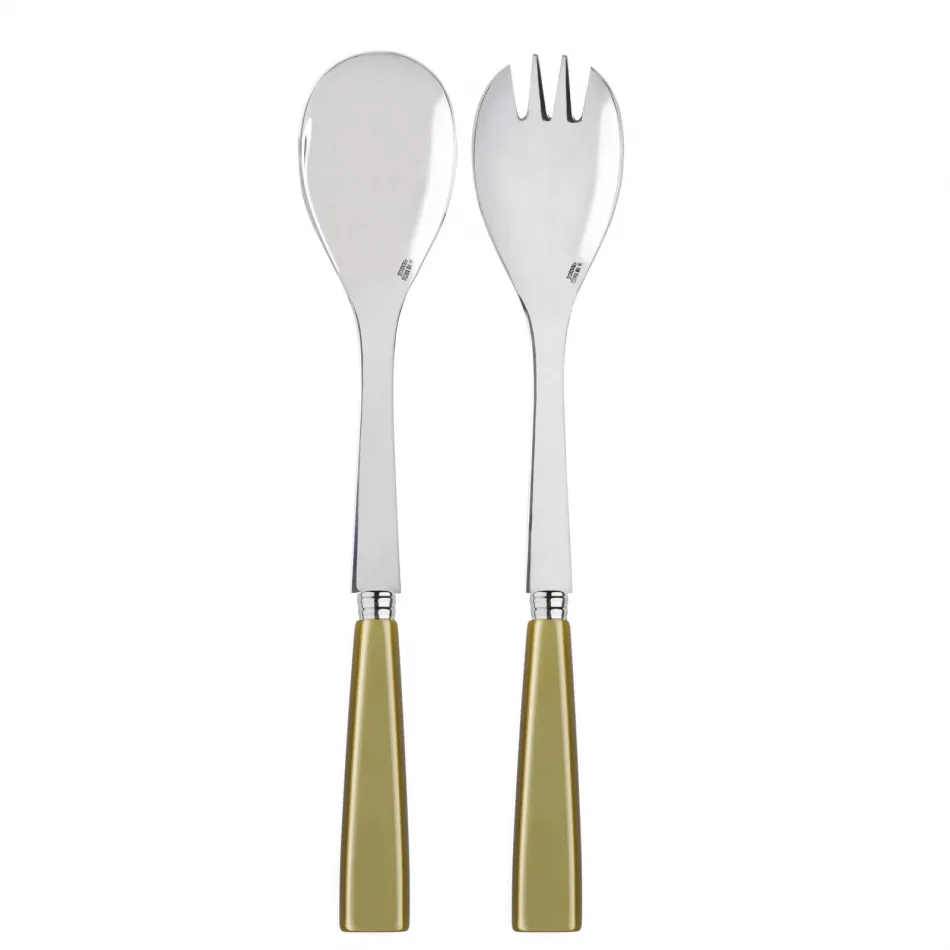 Icon Moss 2-Pc Salad Serving Set 10.25" (Fork, Spoon)