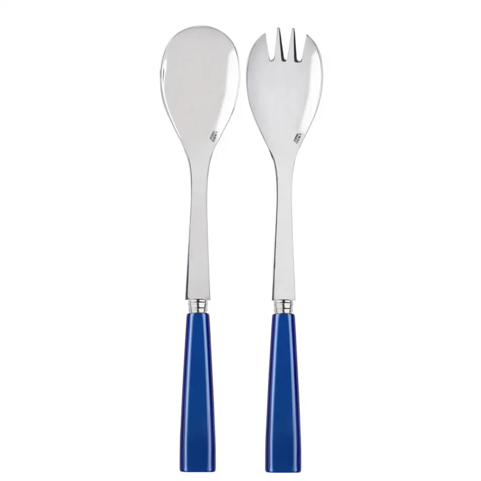 Icon Lapis Blue 2-Pc Salad Serving Set 10.25" (Fork, Spoon)