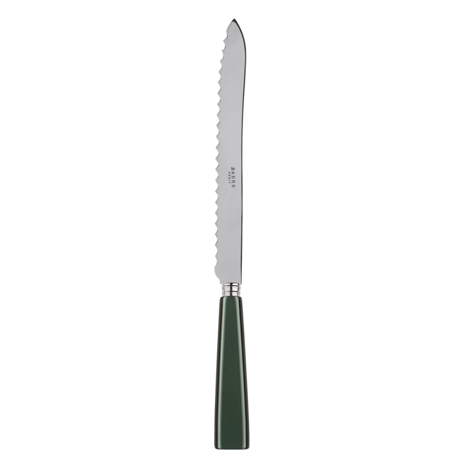 Icon Dark Green Bread Knife 11"