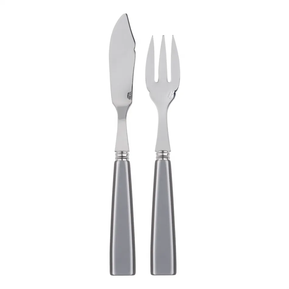 Icon Grey Fish Set 8.25" (Knife, Fork)