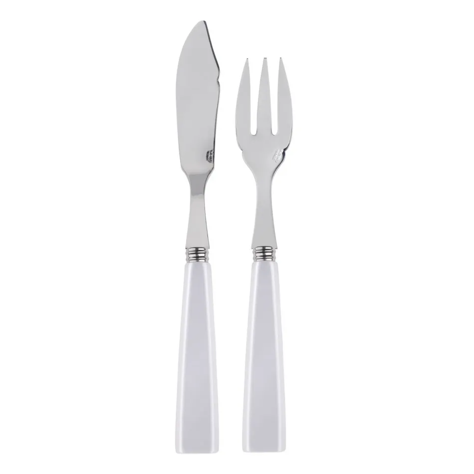 Icon White Fish Set 8.25" (Knife, Fork)