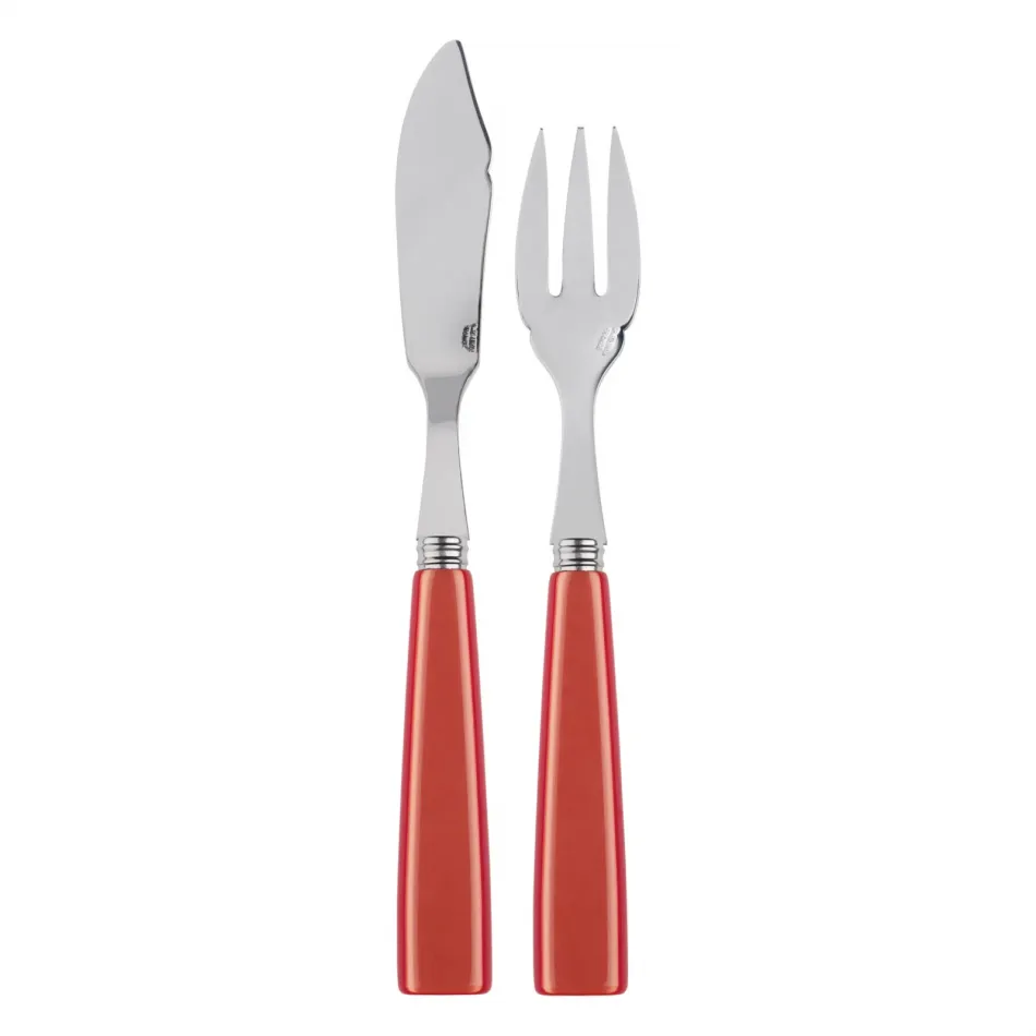 Icon Orange Fish Set 8.25" (Knife, Fork)