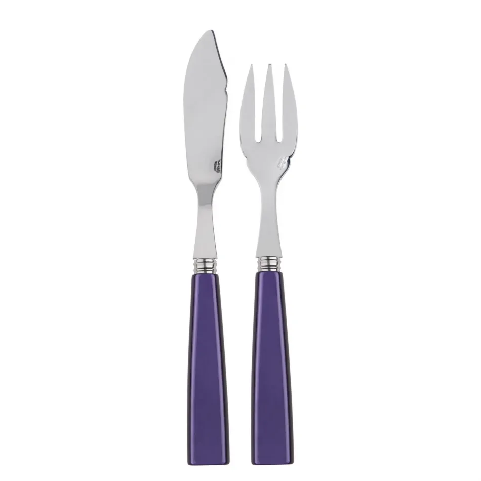 Icon Purple Fish Set 8.25" (Knife, Fork)