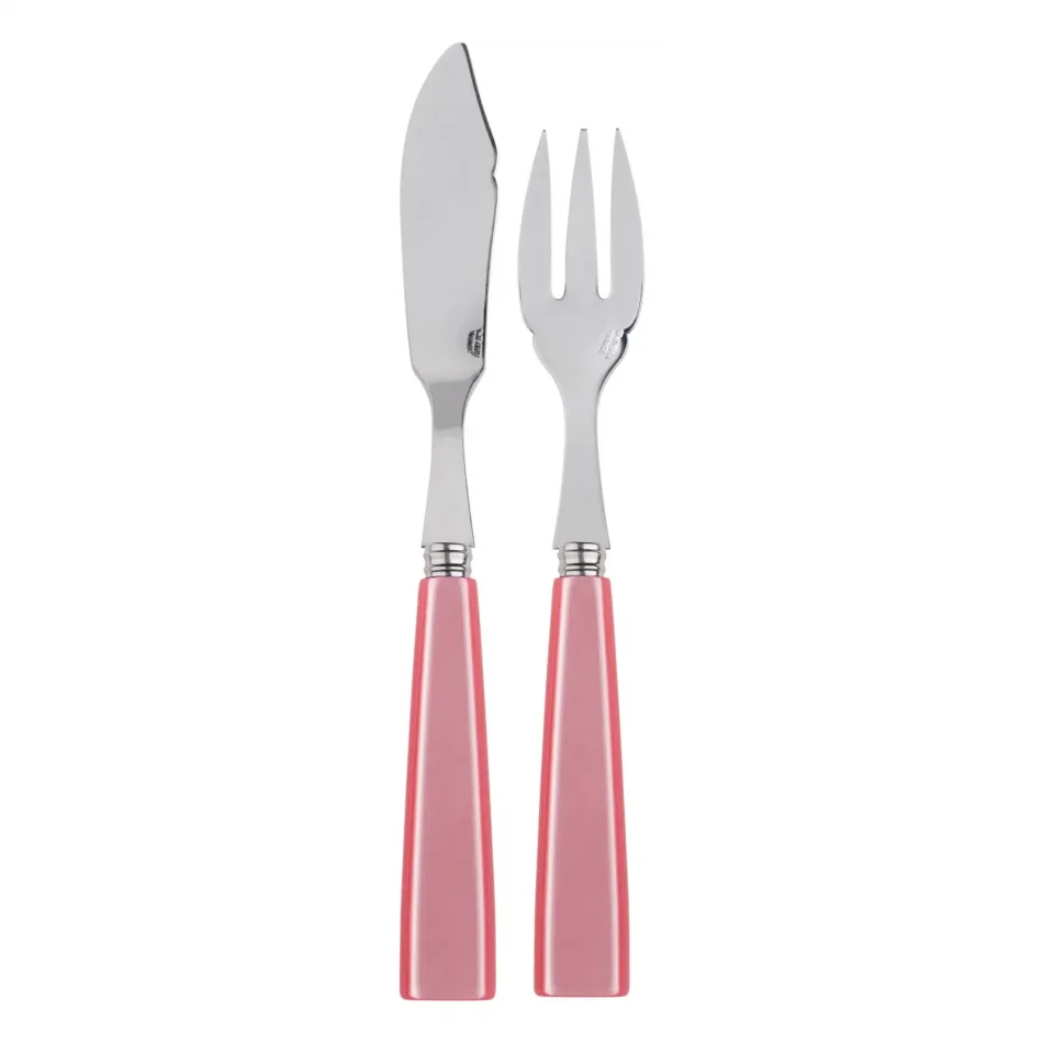 Icon Soft Pink Fish Set 8.25" (Knife, Fork)