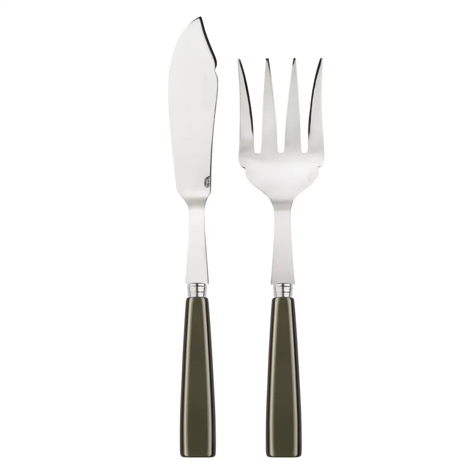 Icon Olive 2-Pc Fish Serving Set 11" (Knife, Fork)